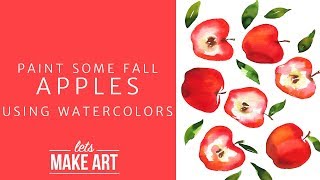 Apples to Apples Watercolor Paint Tutorial [upl. by Gilroy279]