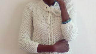 Tuto tricot  cardiganveste  tricot pour femme au tricot 1🧥💃 [upl. by Thorrlow359]