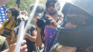 Portland Antifa VS Proudboys Round 2 [upl. by Armbrecht855]