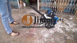 KABA WHEELED HAND PUSH GASOLINE BRUSH CUTTER LAWN MOWER MOVER KB520HPM Mesin Rumput Tolak dua Roda [upl. by Nnaassilem]