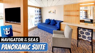 Navigator of the Seas  Ocean View Panoramic Suite Walkthrough Tour amp Review 4K  Royal Caribbean [upl. by Rickie]