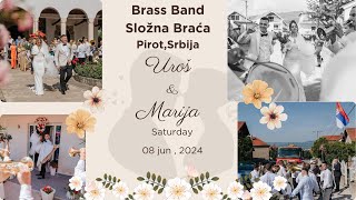 PIROTSKO SVADBENO VESELJE BRASS BAND SLOŽNA BRAĆA PIROT SRBIJA 202425 [upl. by Juni]