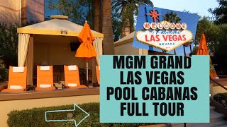 MGM GRAND LAS VEGAS  MUST WATCH  Pool Cabana  October 2019 [upl. by Nyra614]