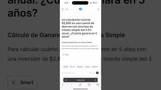 IA para ejercicios de interés simple y compuesto [upl. by Amby]