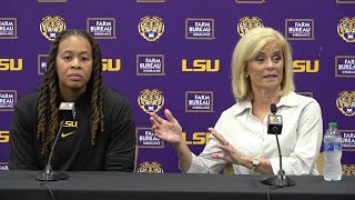 LSU Kim Mulkey introduces Seimone Augustus to her Tiger coaching staff [upl. by Alin]