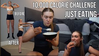 10000 calorie challenge JUST FOOD minimal talking [upl. by Esli]