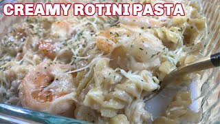 Creamy Rotini Pasta  Quick amp Rotini Pasta Recipe  How To Make Rotini Pasta With ShrimpPrawn [upl. by Andriette]