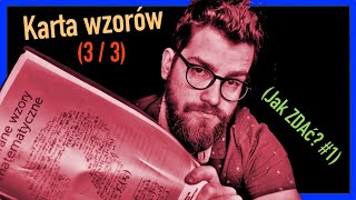 Jak korzystać z KARTY WZORÓW na maturze 33 Jak ZDAĆ maturę z matematyki 1 [upl. by Brathwaite]