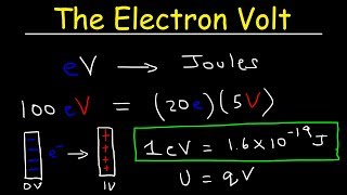 Electron Volt Explained Conversion to Joules Basic Introduction [upl. by Eelan]