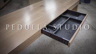 PEDULLA STUDIO  Building a White Oak Office Desk [upl. by Ruon132]