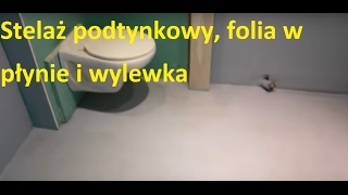 Stelaż podtynkowy Geberit  folia w płynie i wylewka pod kafelki w łazience [upl. by Pazice]