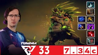 DOTA 2 TUNDRA33 the BRISTLEBACK OFFLANE 734c 3 [upl. by Yelruc]