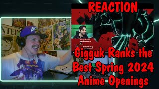 Ranking THE BEST Spring 2024 Anime Openings REACTION [upl. by Aleka]