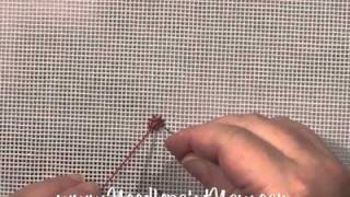 Needlepoint Now  Van Dyke Freeform Stitch [upl. by Orville943]