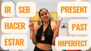 Practicing Ser Estar Hacer and IR in Present Past Simple and Imperfect Tense [upl. by Nelleoj138]