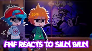 FNF Main Cast React To Silly Billy  Vs Yourself  Bonus Video  FNF Single Hit Mod  Canon [upl. by Pomona]