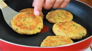 BURGER TONNO E PATATE SENZA FRIGGERE SENZA FORNO 3 INGREDIENTI 10 MINUTI burger di patate e tonno [upl. by Eniahpets180]