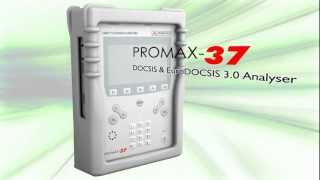 PROMAX37 DOCSIS 30 and EuroDOCSIS 30 CATV Analyser [upl. by Drusy]