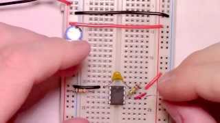 Circuit Assembly Tutorials  555 Timer Monostable Mode [upl. by Nhojleahcim100]