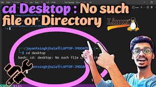 cd Desktop  No such File or Directory in linux  100 Fixed [upl. by Neeron]