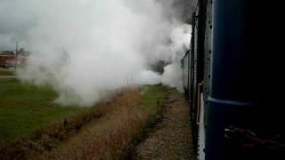 NKP 765 and Pere Marquette 1225 departing Clare Mi [upl. by Reve959]