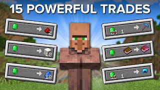 15 Most Powerful Villager Trades in Minecraft [upl. by Sedgewinn]