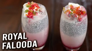 Royal Falooda  How To Make Falooda Sev  Summer Dessert Recipe  Homemade Falooda  Varun [upl. by Asilav288]