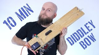 How To Make An Electric Diddley Bow In 10 Minutes  DIY SingleStringed Slide Guitar for Blues [upl. by Strader]