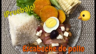 ESCABECHE DE POLLO  SALUDABLE Y DELICIOSO [upl. by Aliahkim]