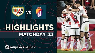 Resumen de Rayo Vallecano vs Real Valladolid 21 [upl. by Shippee]