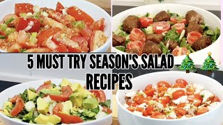 5 MUST TRY SEASONS SALAD RECIPES TO KEEP [upl. by Neyu721]