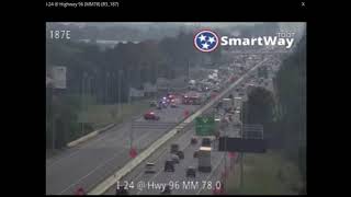 Rutherford CountyMurfreesboro Crash on I24 west bound  Hwy 96 [upl. by Maurizio]