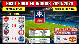 Hasil Piala FA Inggris Tadi Malam  ARSENAL vs LIVERPOOL  MAN CITY vs HUDDERSFIELD  FA Cup 2024 [upl. by Ame]