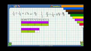 Cuisenare Rods DIviding Fractions Example [upl. by Herald]