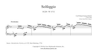 CPE Bach  Solfeggio in C minor H 220 W 1172 [upl. by Koren818]