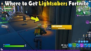 WhereHow to get lightsabers in Fortnite Chapter 2 Season 2  All lightsabers Location fortnite [upl. by Notac]