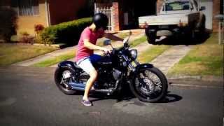 Yamaha xvs650 V star custom bobber [upl. by Leese351]