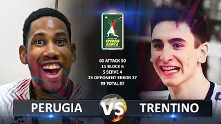 Perugia vs Trentino  Italian Volleyball SuperLega 20232024 [upl. by Fancie]