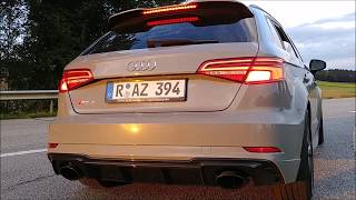 Audi RS3 2018 exhaust sound  HD [upl. by Yelrak]