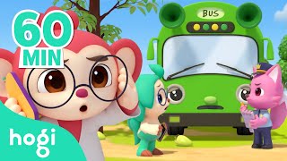 Five Little Buses Song  More Kids Songs amp Nursery Rhymes by Kent The Elephant [upl. by Yerggoeg191]