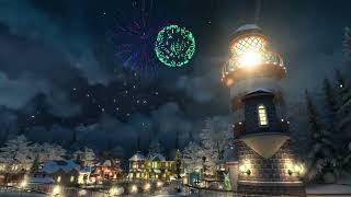 Magical Christmas Snow Village with Classic Christmas Songs 2 hours [upl. by Androw]