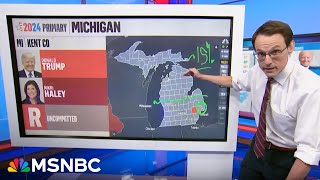 Kornacki breaks down first Michigan primary results [upl. by Llertnac]