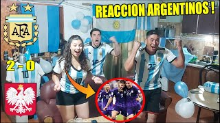 Argentina 2 vs Polonia 0 🔥 Reacciones de Hinchas Argentinos 🇦🇷 Qatar 2022 [upl. by Enawyd769]