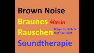 Babyeinschlafhilfe Heartbeat feat Brown Noise Braunes Rauschen und Herzschlag Anti Tinnitus [upl. by Irwinn700]