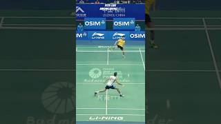 peter gade best defence vs lee chongbadmintonlovers youtubeshorts shorts leechongwei petergade [upl. by Esadnac409]