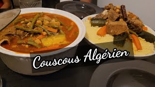 Plat traditionnel Couscous algérien Cest juste un régal [upl. by Nutter]