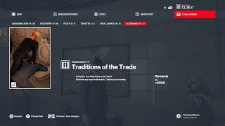 Hitman 3 Traditions of the trade Challenge guide Unlock Codename 47 suit Walkthrough [upl. by Atinid]