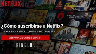 Como SUSCRIBIRSE a NETFLIX  Registrarse y Crear una Cuenta de Netflix [upl. by Elram]