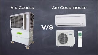 Difference Between Air Cooler amp Air Conditioner  Woking of Air Cooler amp Air Conditioner [upl. by Erdeid]