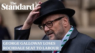 General election 2024 George Galloway loses seat to Labour in Rochdale [upl. by Enomor181]